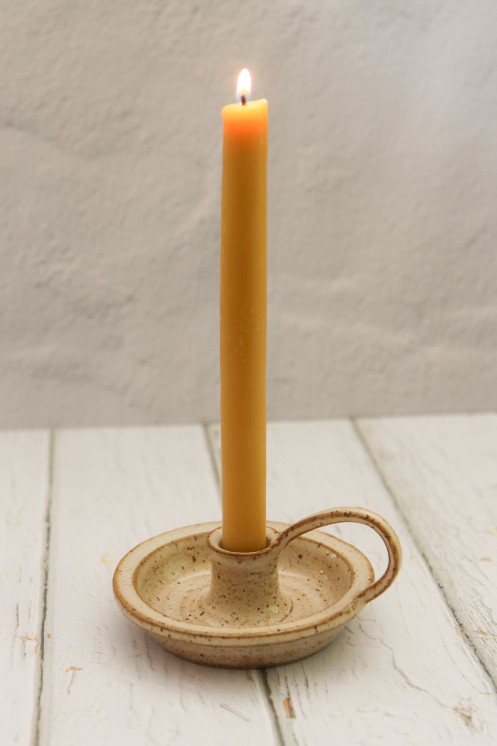 Ceramic Taper Holder with Handle