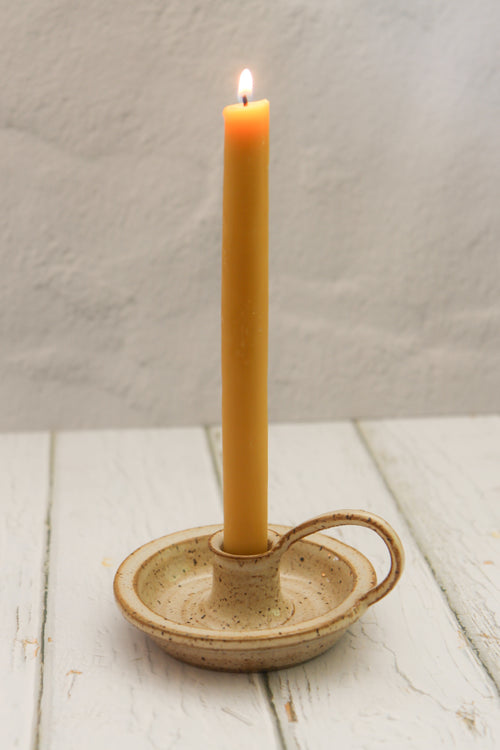 Ceramic Taper Holder with Handle