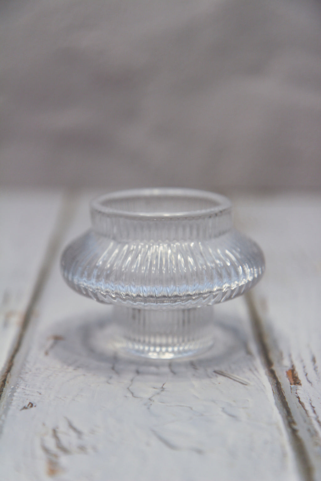 Glass 2-in-1 Taper/Tea Light Candle Holder