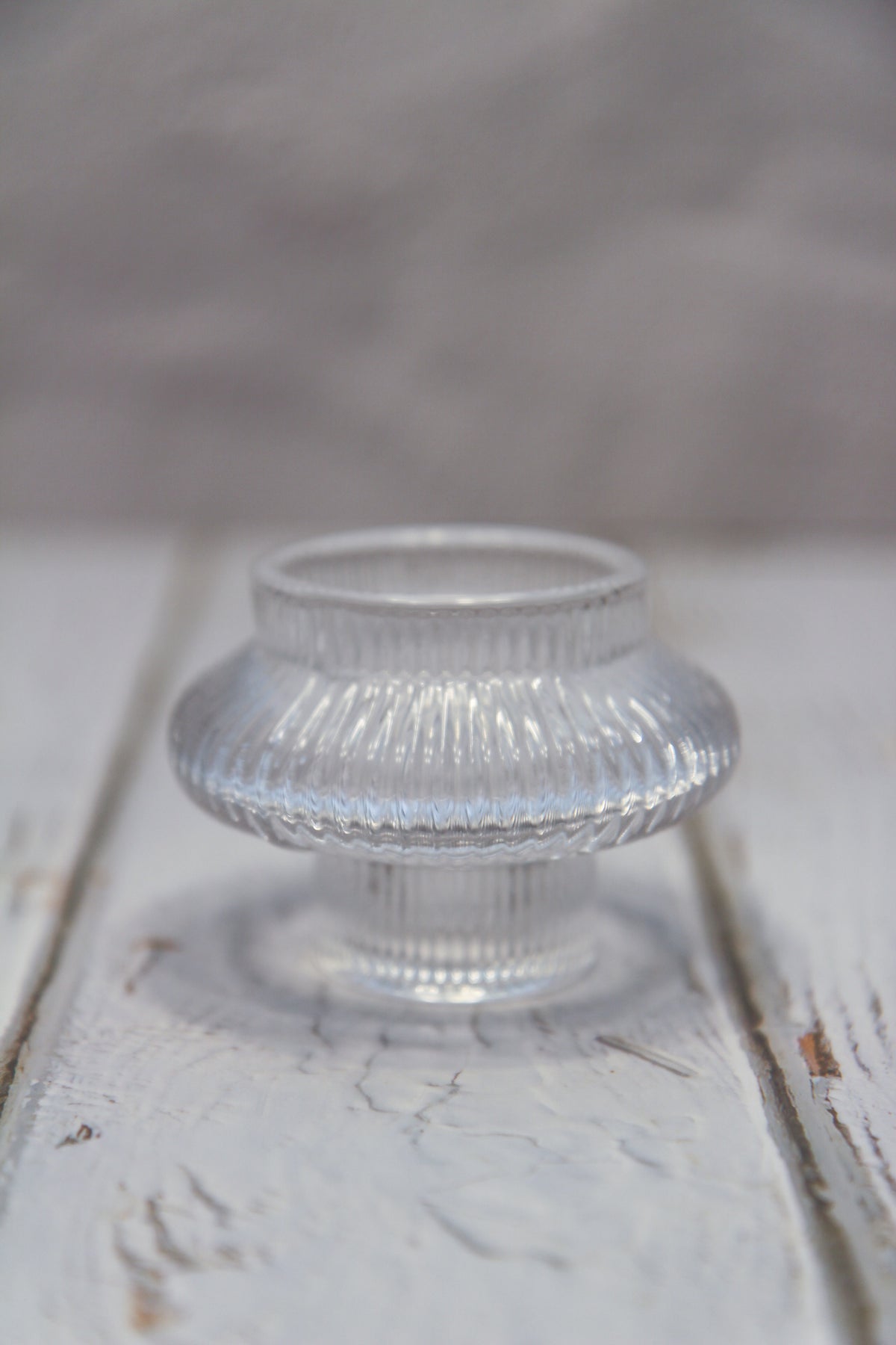 Glass 2-in-1 Taper/Tea Light Candle Holder