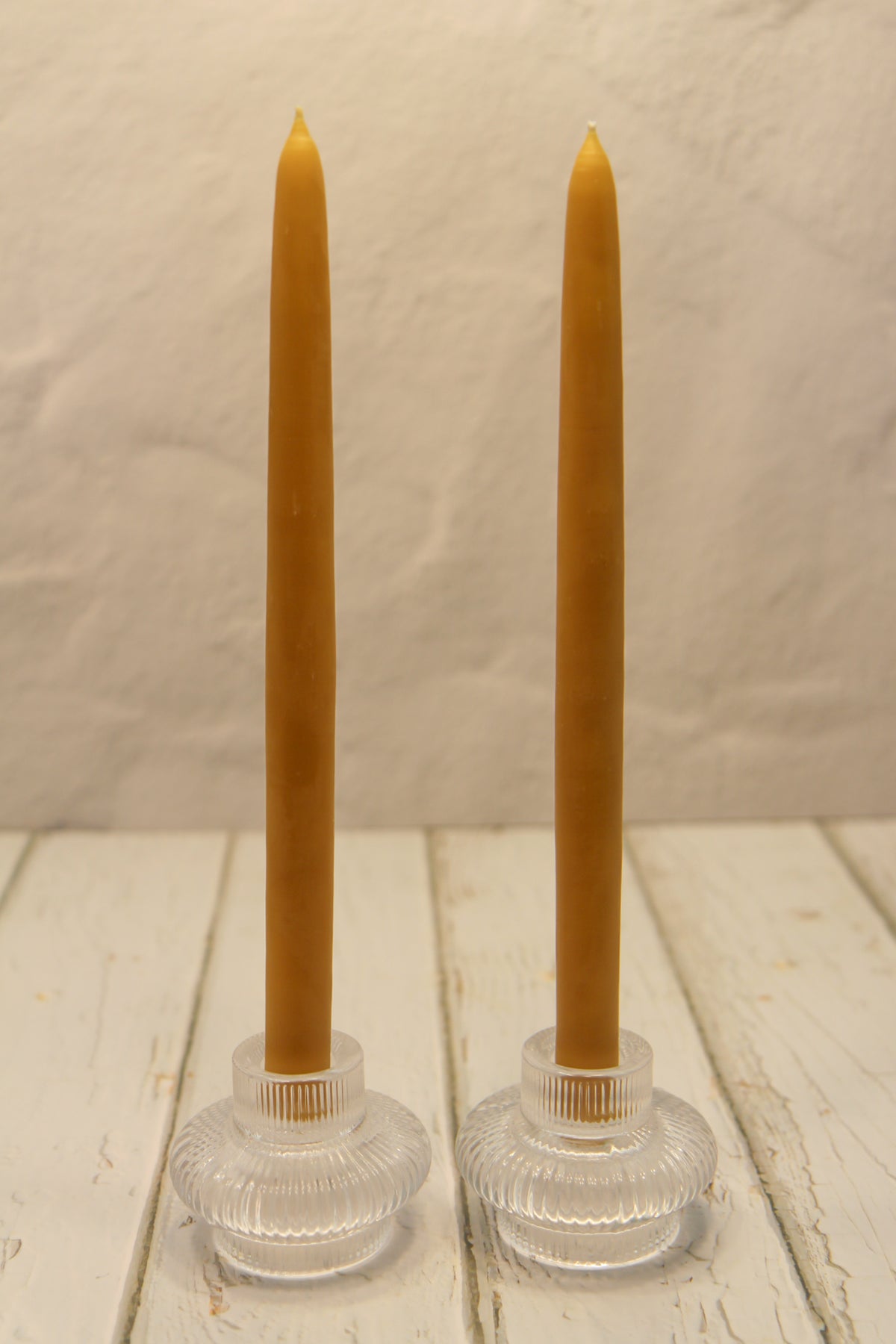Glass 2-in-1 Taper/Tea Light Candle Holder
