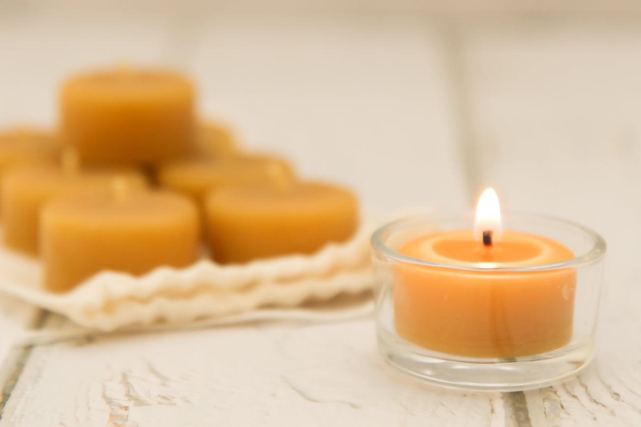Tea Light Set with Glass Holder