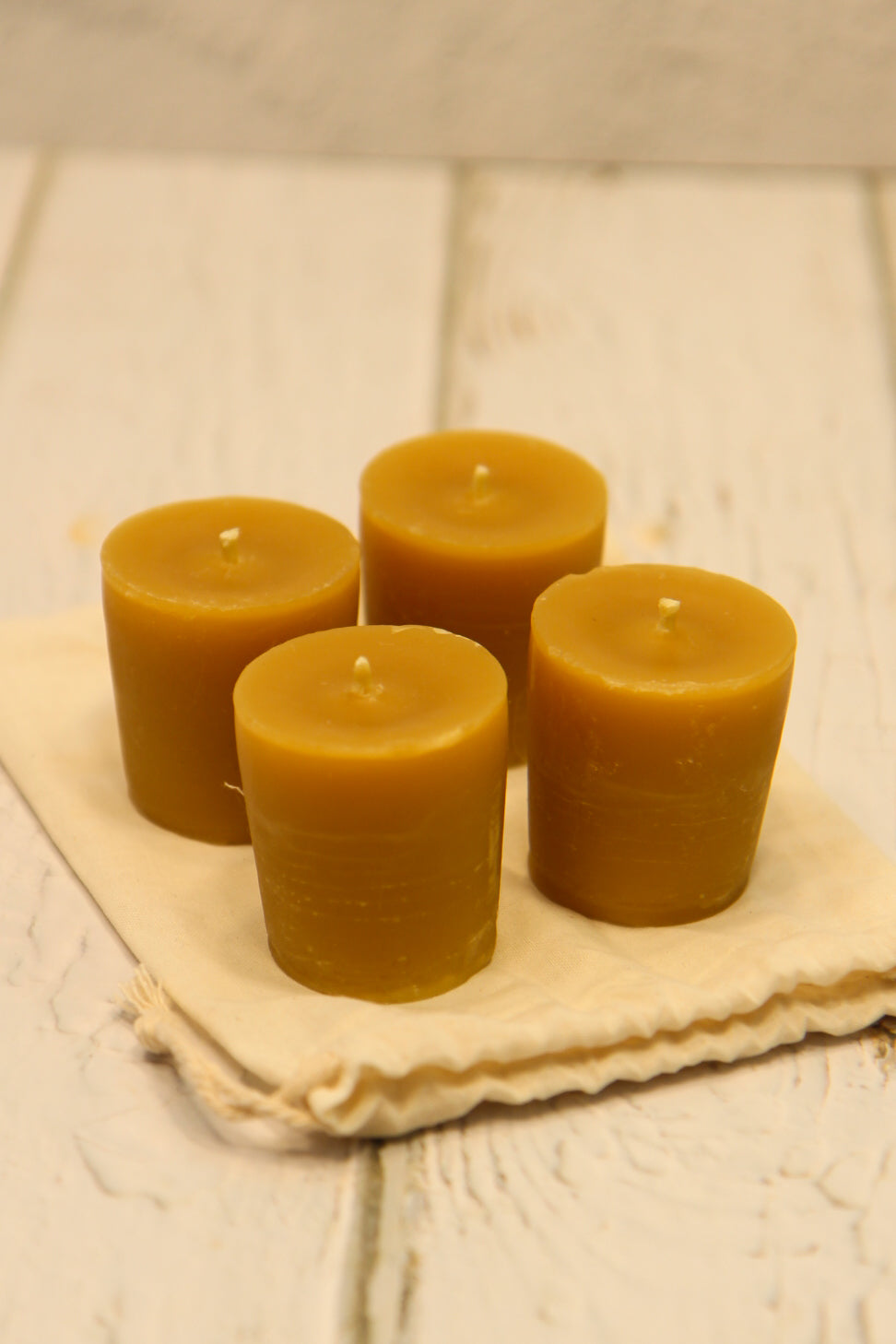 4 Votive Beeswax Candles